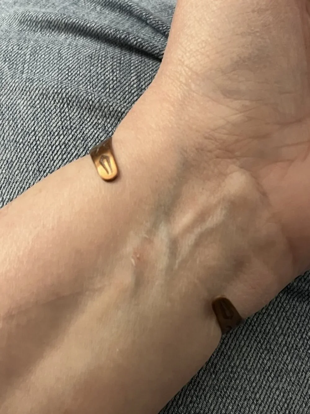 Vintage Bell Trading Post Solid Copper Cuff Bracelet Southwest